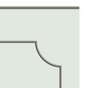 Wandpanelen Wandbekleding mint-pastel met sierbiesoptiek