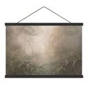 Textielposter Mystiek regenwoud in de mist - Ms Tiff