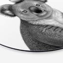 Tableaux Rond Koala avec café - Korenkova - Alu-Dibond
