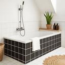 Autocollants pour carreaux bois marron foncé, ébène, aspect bois, film pour meubles, film pour salle de bain, crédence de cuisine