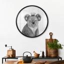 Poster Koala med kaffe - Korenkova - Rund