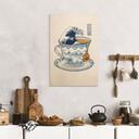 Houten Wanddecoratie Grote Golf-thee in Hokusai-stijl - Trinidad