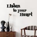 Akrylbokstäver Listen to your Heart