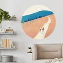 Wallsticker Cykeltur i bergen - Rivers - Rund