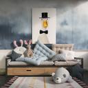 Tableau sur toile Gentleman Oie avec chapeau haut-de-forme - Korenkova