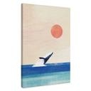 Canvas schilderij Walvis in de zee - Rivers