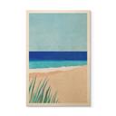 Tableau sur bois Mer Baltique et herbes des dunes - Rivers