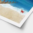Poster Sommarstrand med hund vid havet - Rivers
