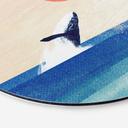 Wanddecoratie Walvis in de zee - Rivers - Alu-Dibond Rond