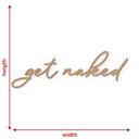 Träbokstäver get naked - MDF natur
