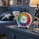 Sveglia da tavolo arcobaleno, orologio didattico per bambini – 11x12x5 cm