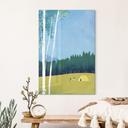 Glas billede Camping ved skoven - Rivers