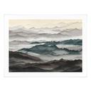 Poster Roerich Light - Paesaggio Montano Nebbioso - Sir Edward x Grigory Gladarev