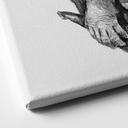 Canvas schilderij Streetstyle aap met sigaret - Koubou