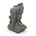 Buddha Büste aus Kunststein, betongrau | 34x21x44 cm
