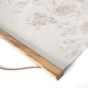 Textielposter Wilde bloemen in kalklook greige - Bloomery Decor