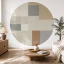 Fotobehang Agnes Plane - Geometrische Vormen - Sir Edward x Grigory Gladarev - Rond