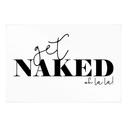 Textielposter Get Naked