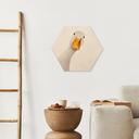 Tableau sur bois Oie Curieuse Hexagone - Korenkova
