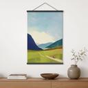 Textielposter Zomerwandeling bij het bergmeer - Rivers