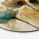 Tableau Fleurs de coquelicot séchées au look vintage - Treechild - Alu-Dibond - Rond