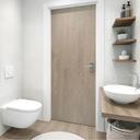 Dörrfolie ek ljus, trälook