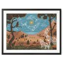 Poster Spiritueel Dierenrijk in de Nacht - Oliver Robins