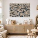 Canvas Schilderij Dierensilhouetten in het Noordse Bos - Oliver Robins