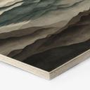 Esagono Insegna in Legno Roerich Light - Paesaggio Montano Nebbioso - Sir Edward x Grigory Gladarev