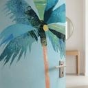 Deurfolie Vakantiestrand met palmboom - Rivers
