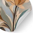 Sticker Mural Emil's Bloom - Fleurs Abstraites - Sir Edward x Grigory Gladarev - Rond