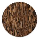 Quadro in Legno Ettore Walnut - Venatura del Legno Astratta - Sir Edward x Grigory Gladarev - Rotondo