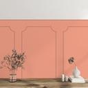 Wandpanelen Wandbekleding koraal met sierbiesoptiek