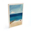 Houten Wanddecoratie Zomerstrand met hond aan zee - Rivers
