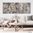 Quadro su Tela Lunar Silence - Figure Cubiste - Sir Edward x Grigory Gladarev - Panorama