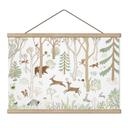 Kinderkamer Textielposter Vrolijk bosleven met dieren - Oliver Robins