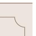 Wandpanelen Wandbekleding beige met sierbiesoptiek