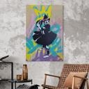 Stampa su tela Ballerina con Graffiti del Calcio - Habib