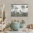 Kinderkamer Textielposter Avontuur van de dino's - Kikki Belle