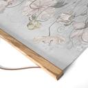 Textielposter Bloemen in vintage stijl in grijs - Ms Tiff