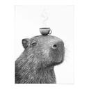 Poster Capybara Matin Café - Korenkova
