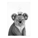 Affiche textile Koala avec café - Korenkova