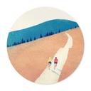 Plakat Cykeltur i bjergene - Rivers - Rund