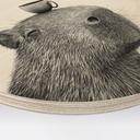 Tableau sur bois Capybara Matin Café - Korenkova - Rond