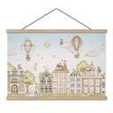 Kinderkamer Textielposter Katten boven de daken - Oliver Robins