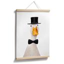 Poster Gentleman Oie avec chapeau haut-de-forme - Korenkova