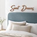 Decoración de madera Letras 3D Sweet Dreams - caoba