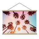 Textielposter California Dreaming met uitzicht op palmbomen - Hugonnard