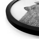 Poster Capybara Matin Café - Korenkova - Rond