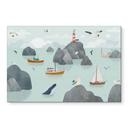 Wanddecoratie Maritiem Kustmotief met Vuurtoren - Oliver Robins - Alu-Dibond